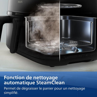 Philips Airfryer Série 5000 - Air Fryer double panier avec cuisson vapeur, 9L