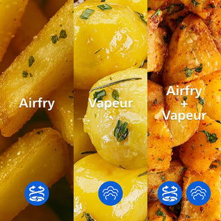 Philips Airfryer Série 5000 - Air Fryer double panier avec cuisson vapeur, 9L