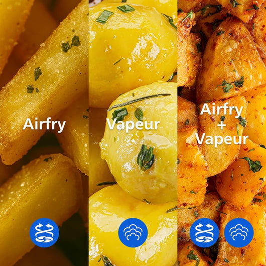 Philips Airfryer Série 5000 - Air Fryer double panier avec cuisson vapeur, 9L