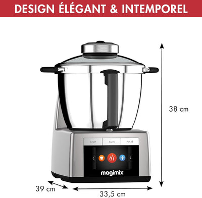 Magimix Cook Expert Chrome 18900 Robot Cuiseur Multifonction 3,5L