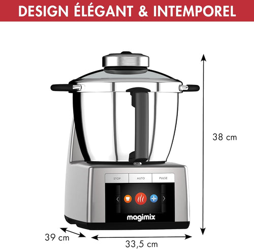 Magimix Cook Expert Chrome 18900 Robot Cuiseur Multifonction 3,5L
