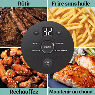 Air Fryer modulaire en verre Ninja CRISPi Cyber Space