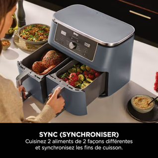 Air fryer Dual Zone MAX 6-en-1 Ninja 9,5 L Cyber Space