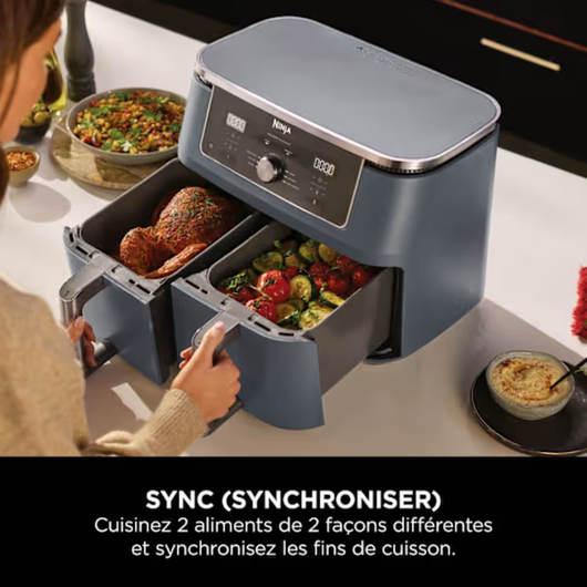 Air fryer Dual Zone MAX 6-en-1 Ninja 9,5 L Cyber Space